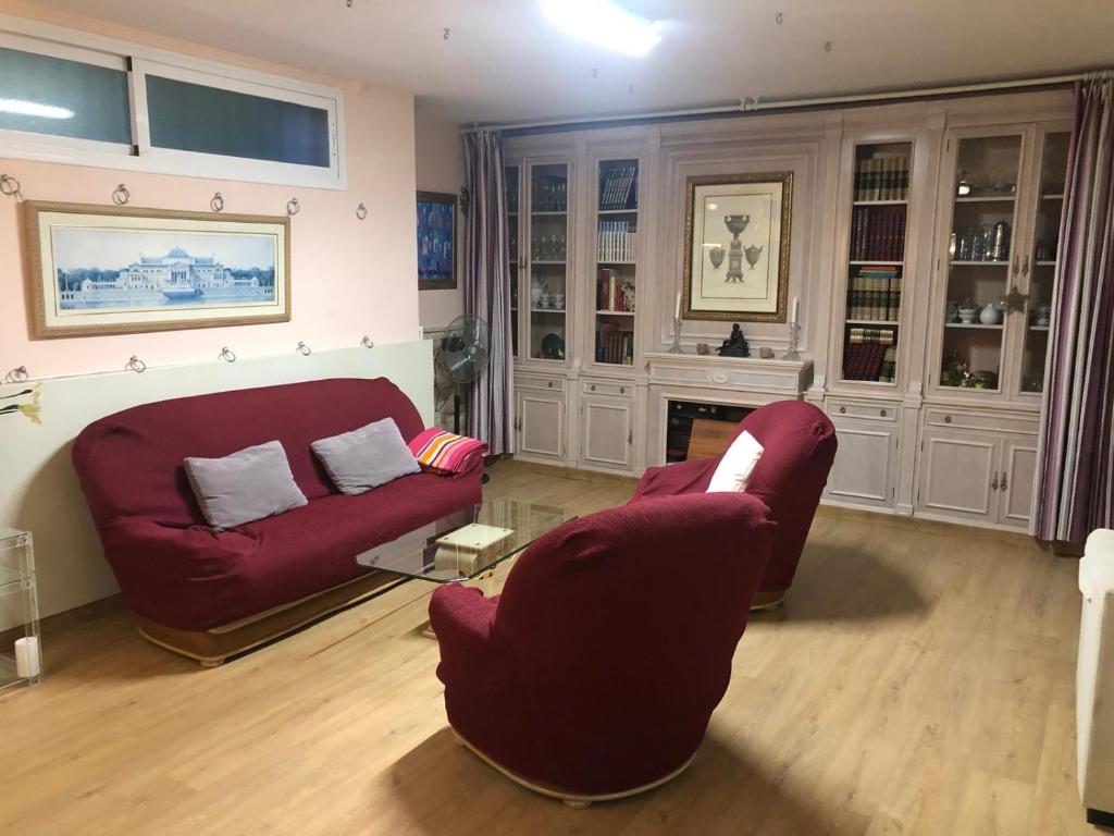 Posezení v ubytování Ideal loft Malaga