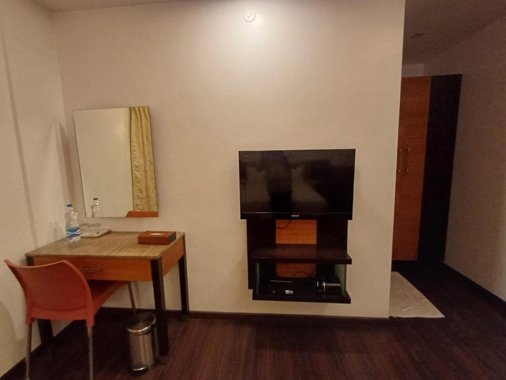 TV a/nebo společenská místnost v ubytování D and A BOUTIQUE HOTEL