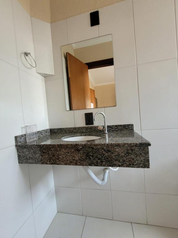 Koupelna v ubytování Hotel Globo