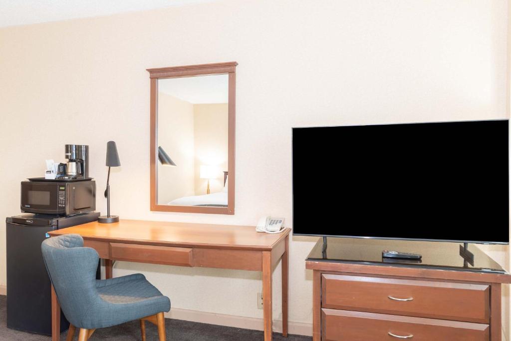 TV a/nebo společenská místnost v ubytování Sandman Hotel Lethbridge