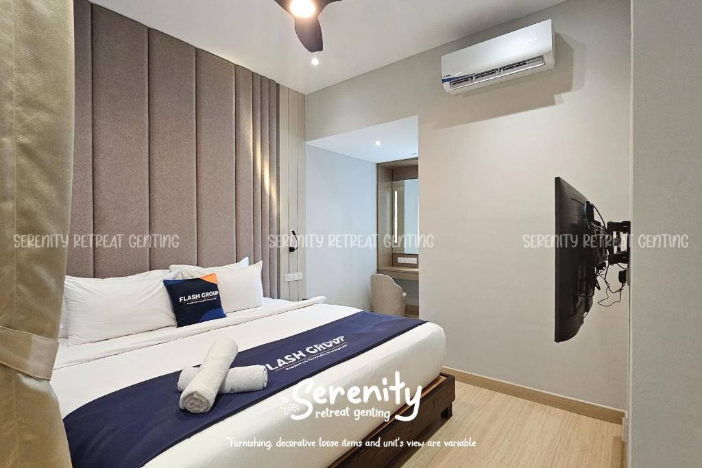 Postel nebo postele na pokoji v ubytování Windmill Upon Hills Serenity Retreat Genting