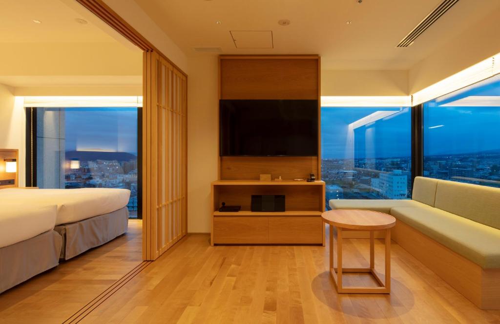 TV a/nebo společenská místnost v ubytování Tokyu Vacations Fujisan Mishima