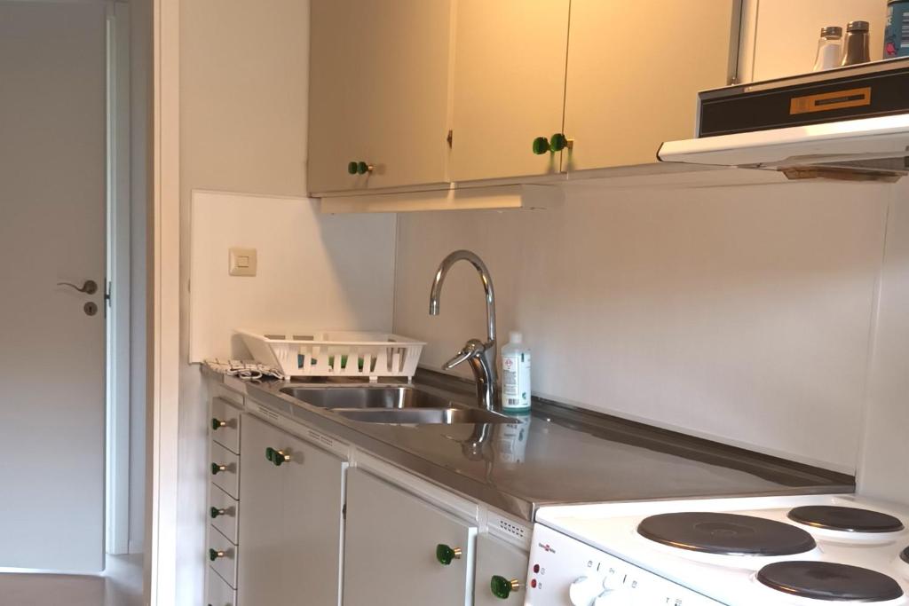 Kuchyň nebo kuchyňský kout v ubytování Dals Långeds B&B