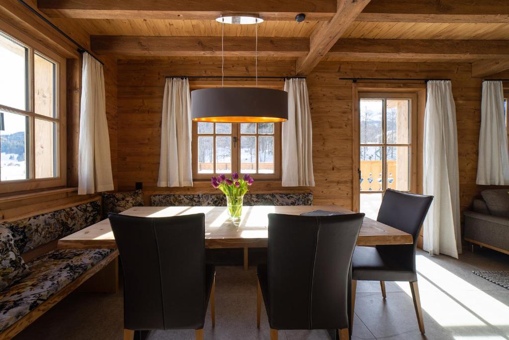 Posezení v ubytování Chalet Schafberg