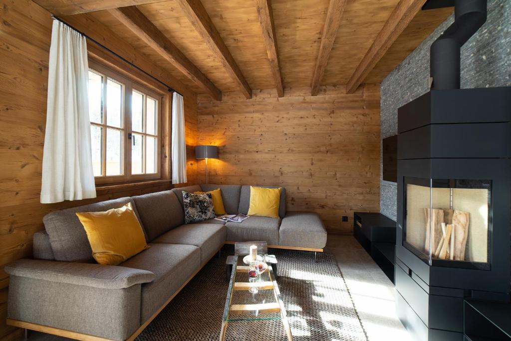 Posezení v ubytování Chalet Schafberg