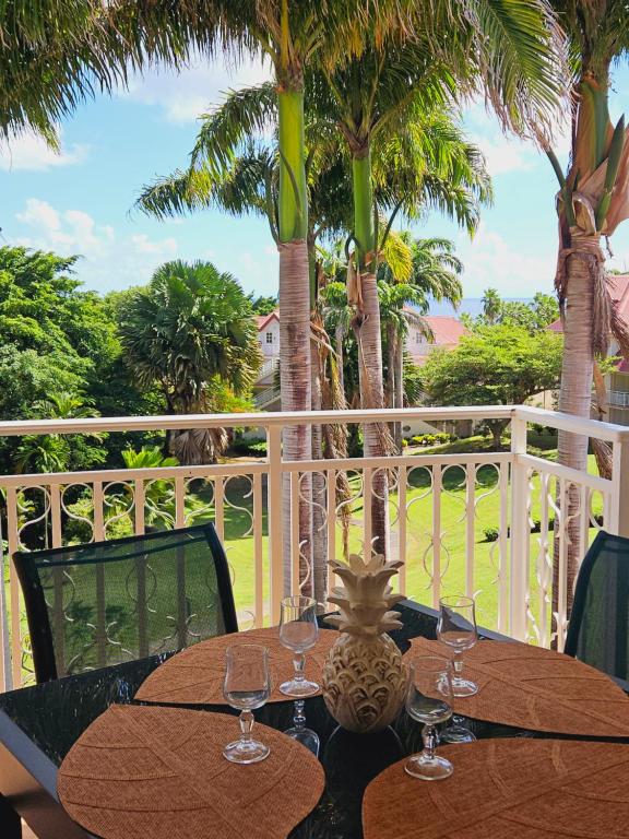 Balkón nebo terasa v ubytování TI OASIS Dominica - Pierre et Vacances - Piscine et Plage - 1 chambre 1 salon