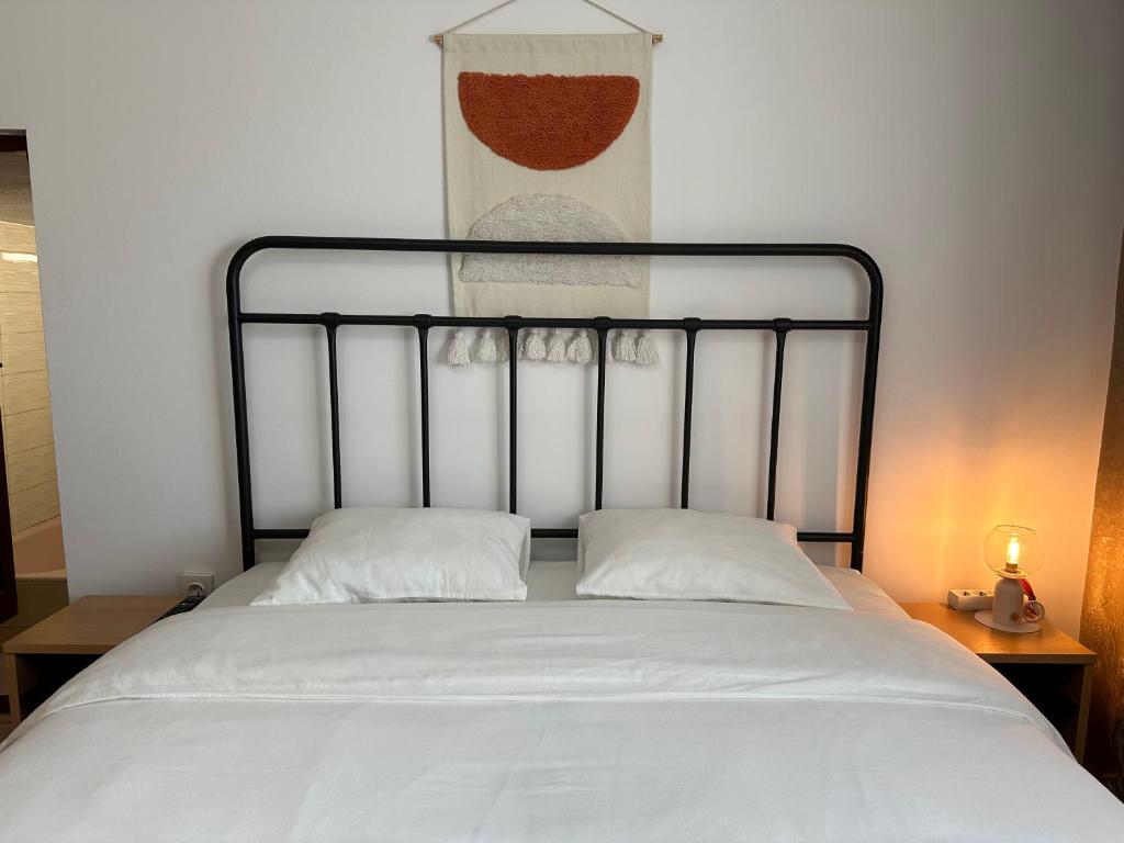 Postel nebo postele na pokoji v ubytování Home and Garden EuroVelo 6