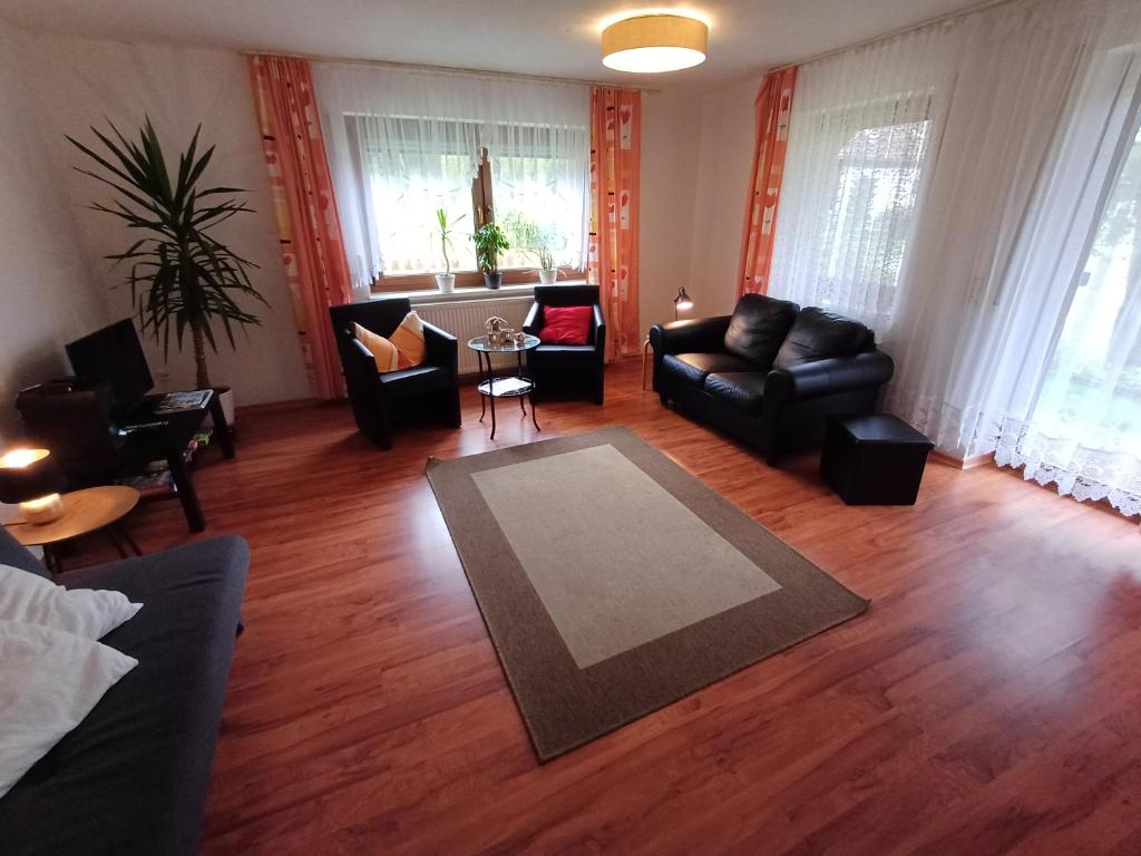 Posezení v ubytování Ferienwohnung am Ulrichsgrünbach