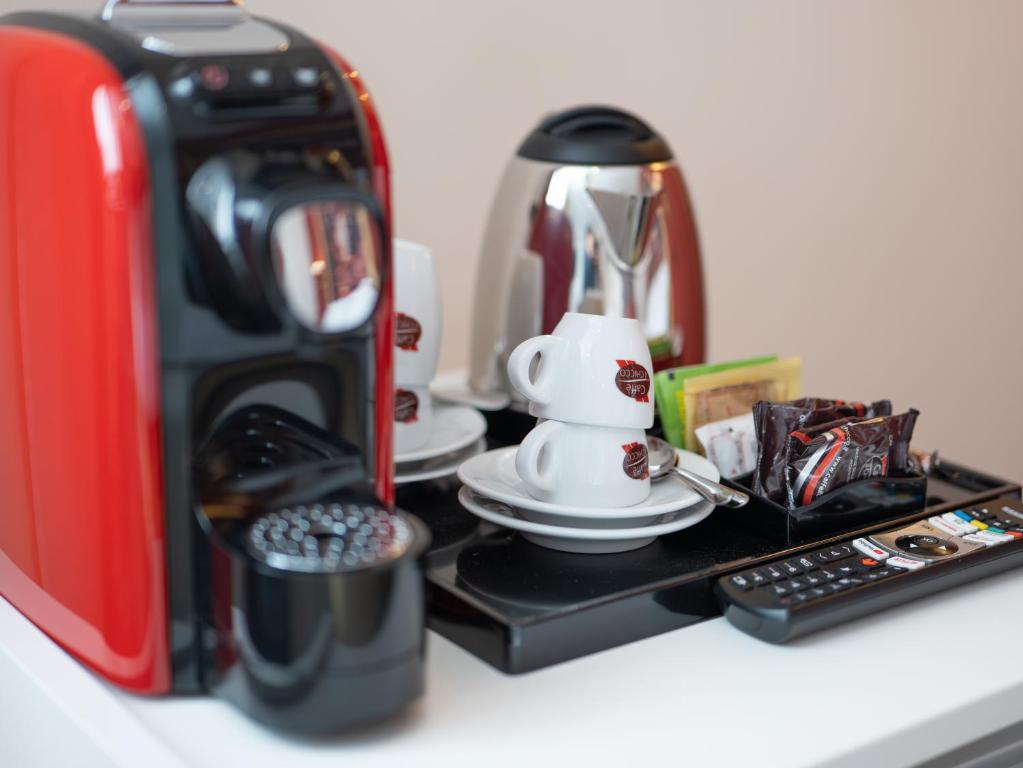 Coffee and tea making facilities at San Valentino Hotel
