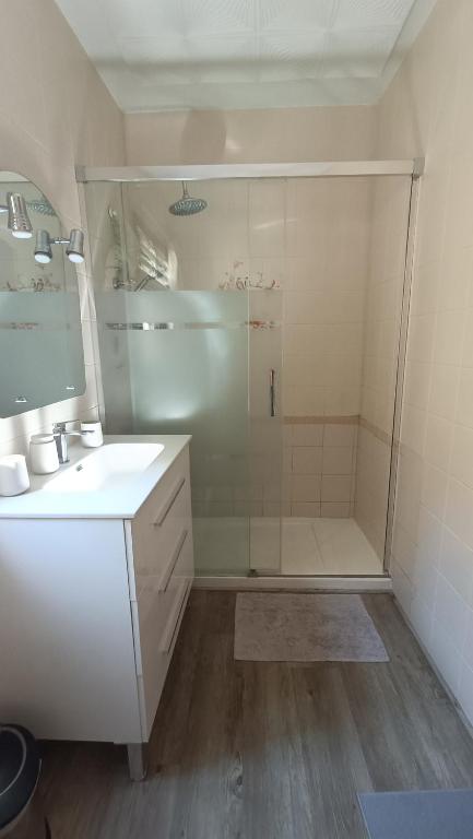 Koupelna v ubytování Habitación privada en la Laguna