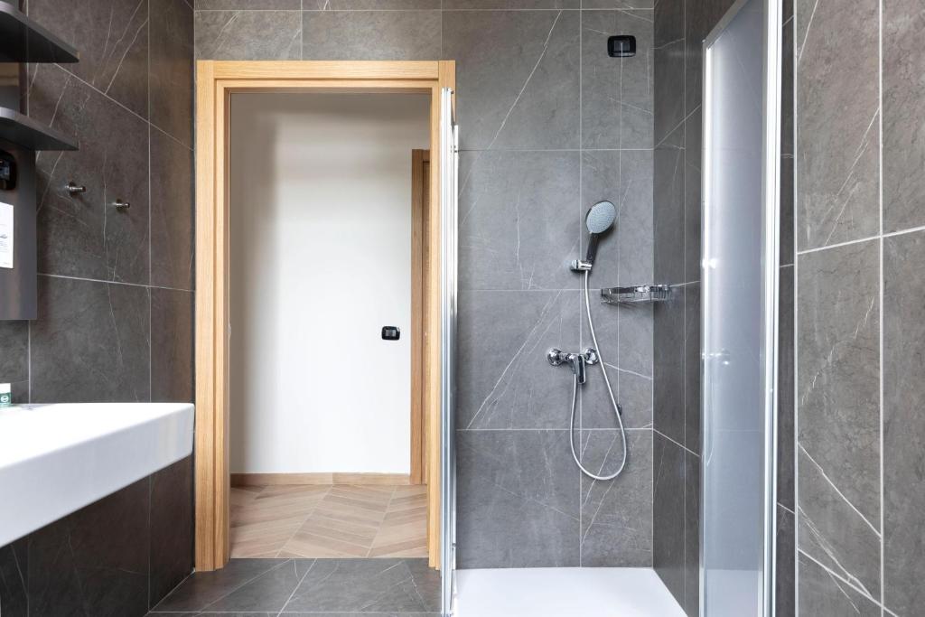 Ванная комната в B&B Hotel Passo Tre Croci Cortina