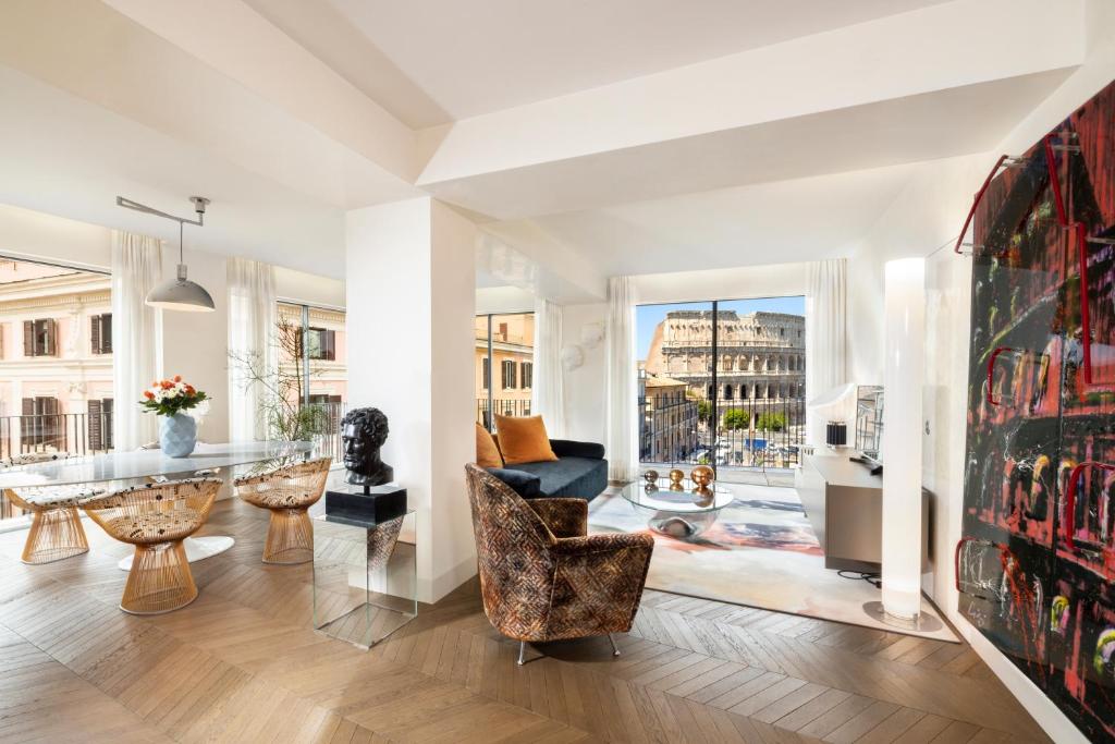Posezení v ubytování Hotel Palazzo Manfredi – Small Luxury Hotels of the World