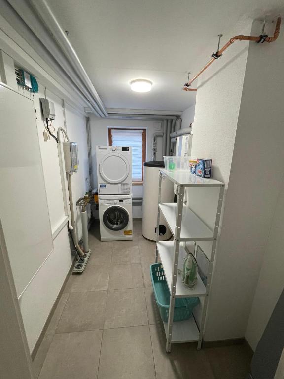 Kuchyň nebo kuchyňský kout v ubytování Haus Kleeblatt im Chiemgau