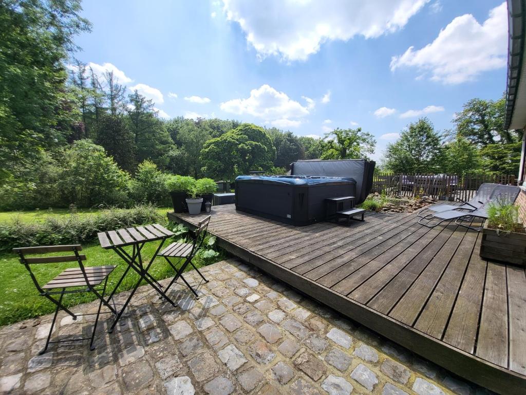 Zahrada ubytování B&B Le Bois de Champia