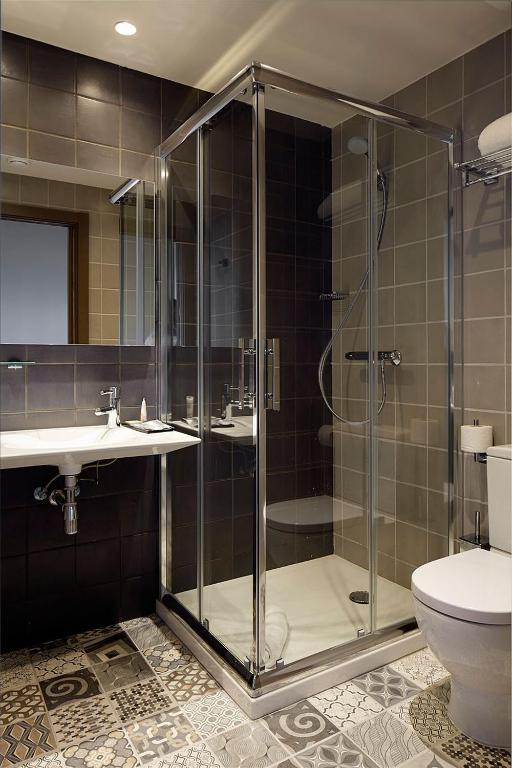 Koupelna v ubytování Hotel Imaz