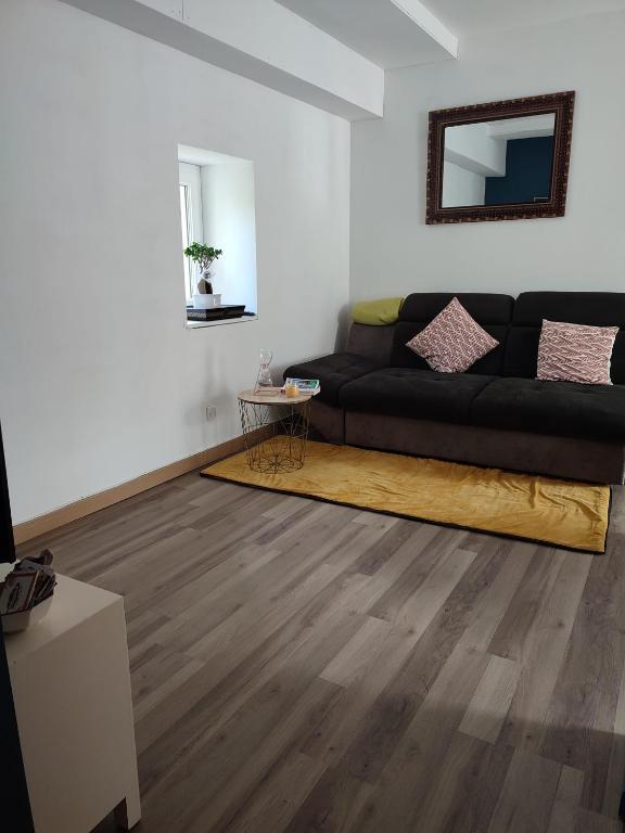 Posezení v ubytování Gîte Bienvenue chez Naty