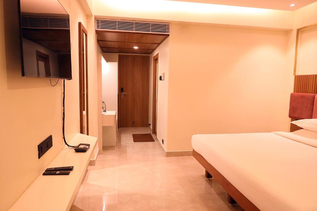TV a/nebo společenská místnost v ubytování Hotel Surguru