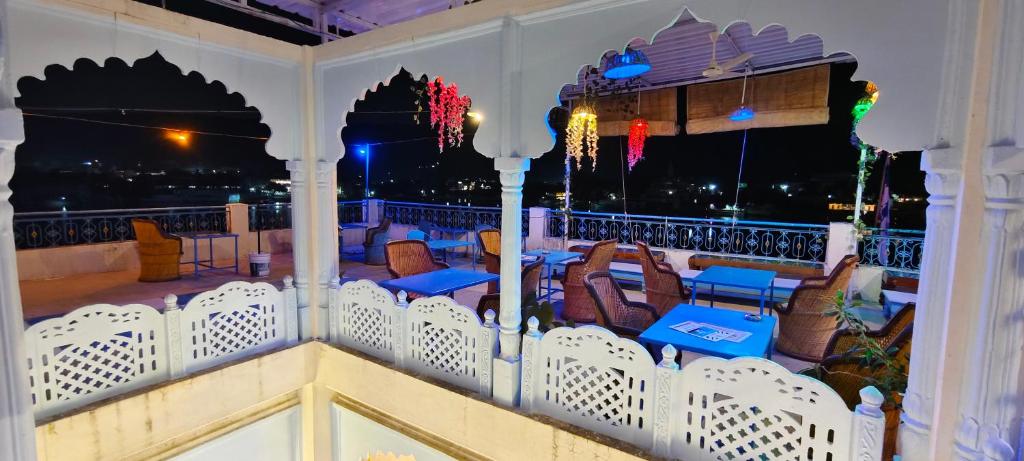 Balkón nebo terasa v ubytování Hotel Bharatpur Palace
