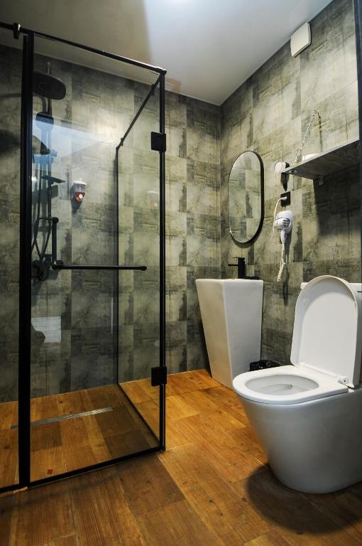 Koupelna v ubytování Art Hotel Home