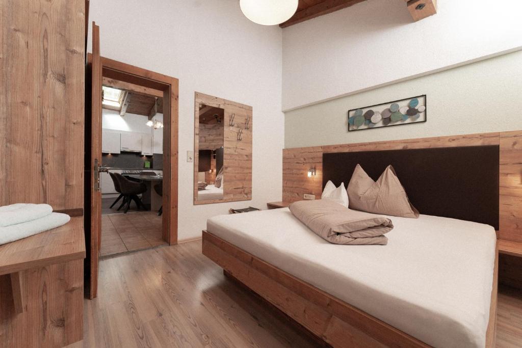 Posteľ alebo postele v izbe v ubytovaní Appartement Gehörde-Sölden inklusive Summercard