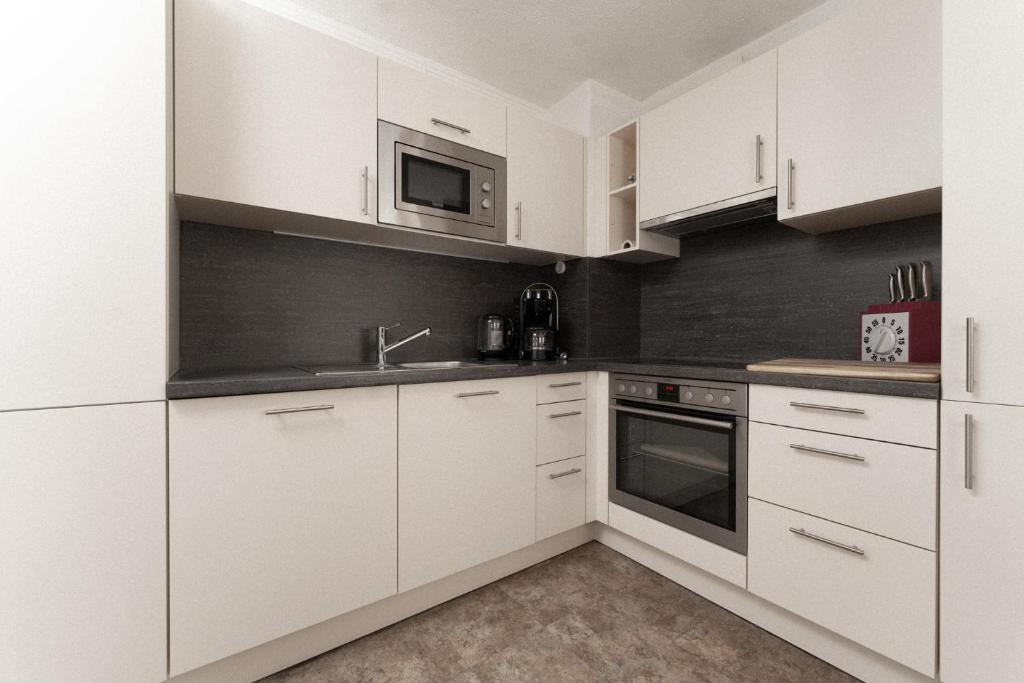 Kuchyňa alebo kuchynka v ubytovaní Appartement Gehörde-Sölden inklusive Summercard