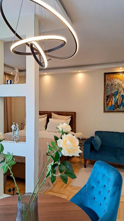 Postel nebo postele na pokoji v ubytování Jacuzzi Life