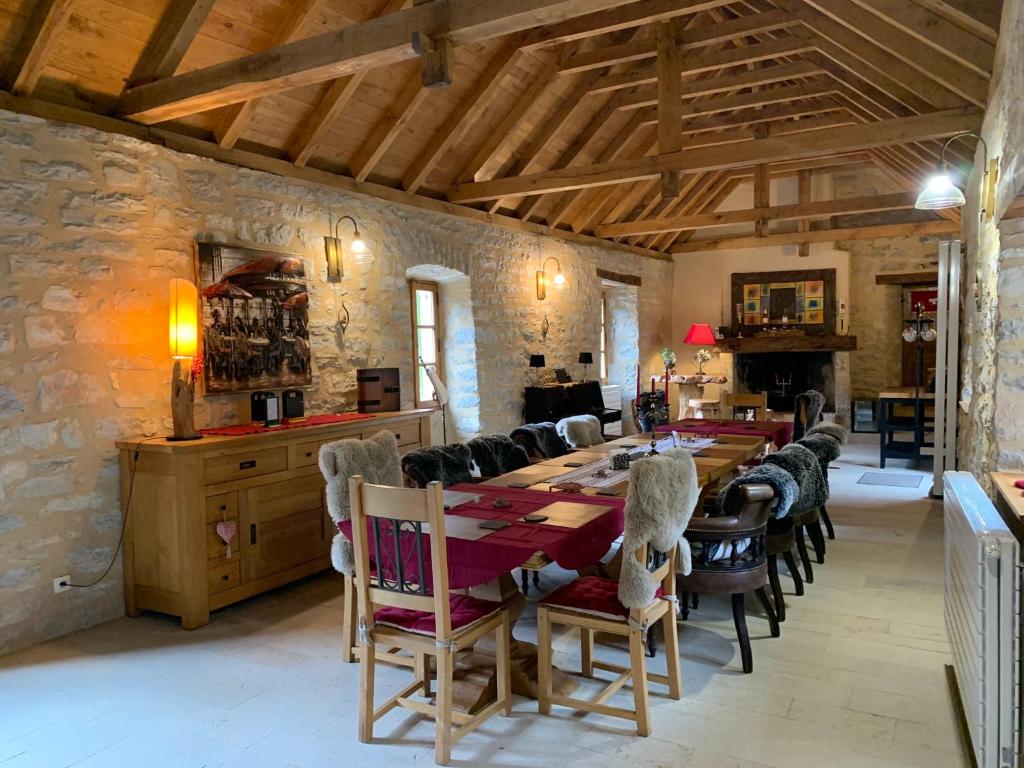 Posezení v ubytování Manoir du Charme dans les Gorges du Tarn LOZERE