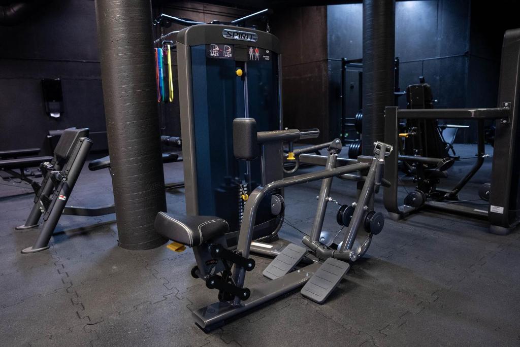 Fitness centrum a/nebo fitness zařízení v ubytování Honne Hotell