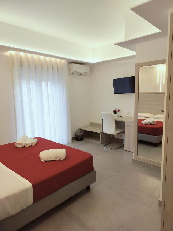 Postel nebo postele na pokoji v ubytování Bijou rooms