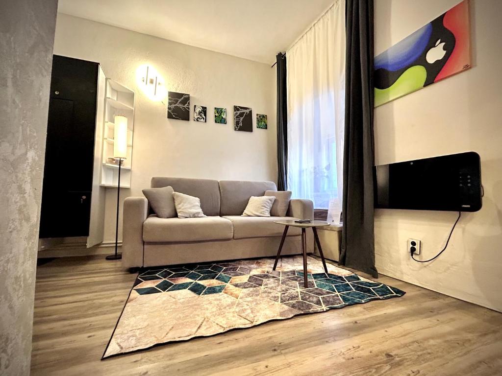 TV a/nebo společenská místnost v ubytování K&H Apartman