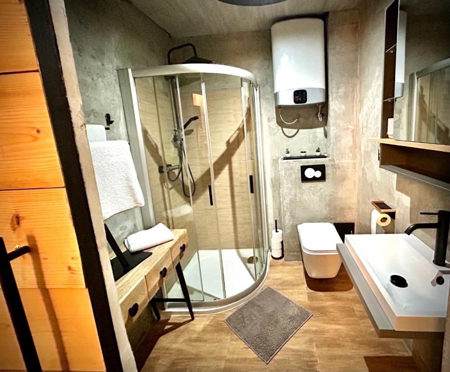 Koupelna v ubytování K&H Apartman