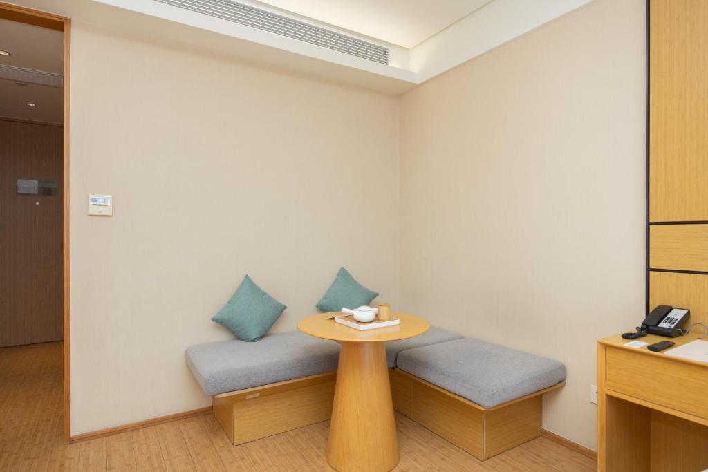 Posezení v ubytování 上海城市沙滩轩逸酒店