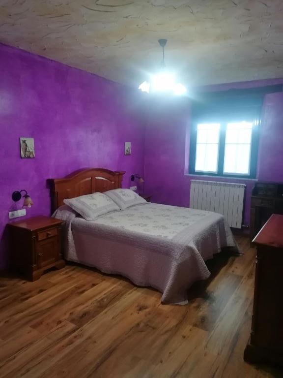 Postel nebo postele na pokoji v ubytování Hostería Casa Flor