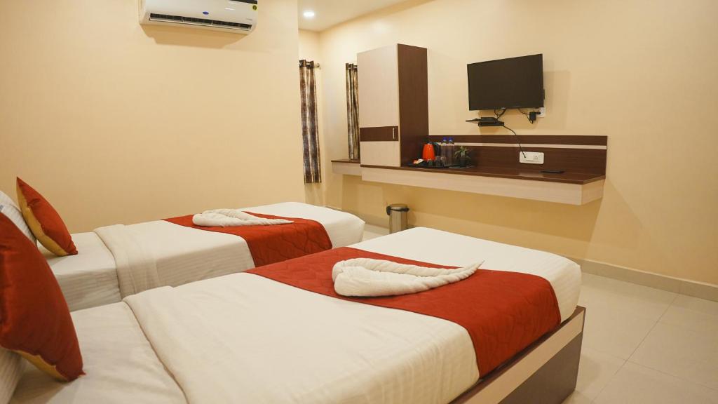 TV a/nebo společenská místnost v ubytování Hotel Mountview Comforts