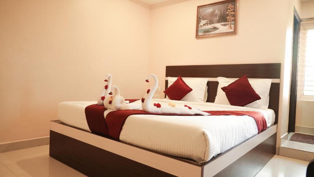 Postel nebo postele na pokoji v ubytování Hotel Mountview Comforts