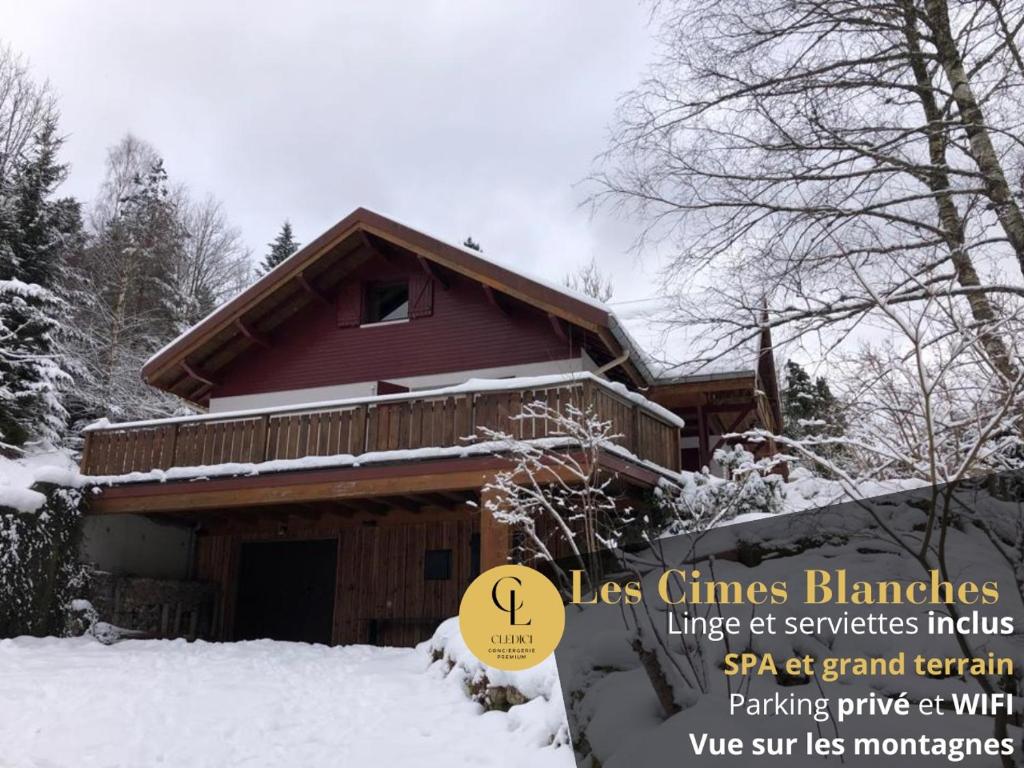 LES CIMES BLANCHES CLEDICIHOME Chalet 10 pers SPA & Grand terrain 4 MINUTES DES PISTES v zime