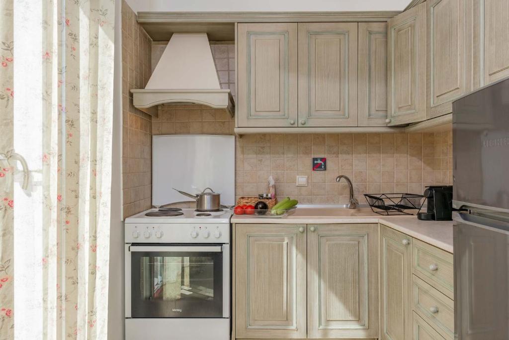 Kuchyň nebo kuchyňský kout v ubytování Triena Villas by PaxosRetreats