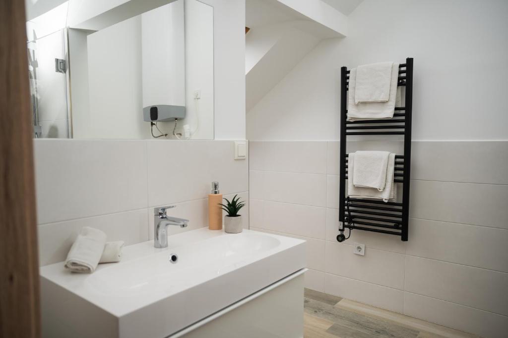 Koupelna v ubytování H30 Apartman