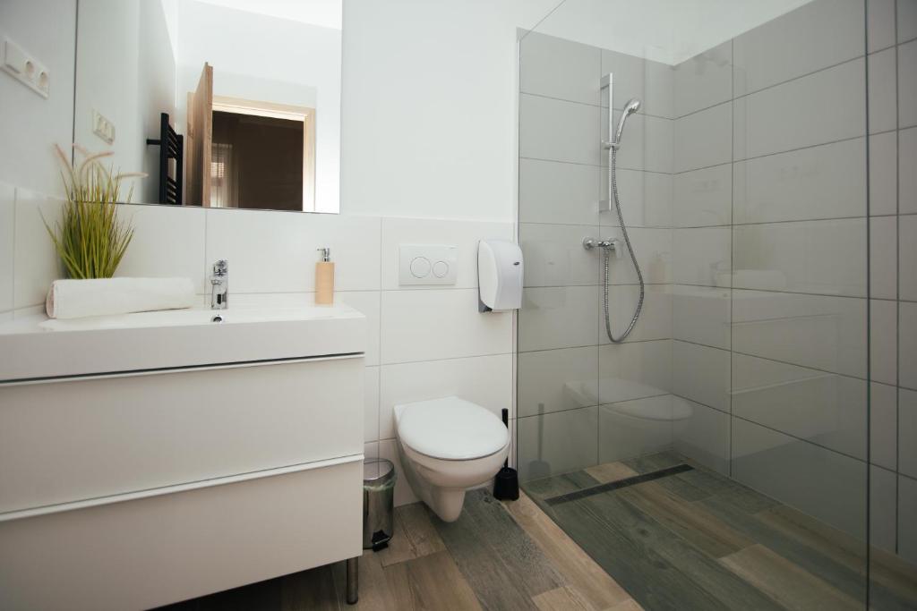 Koupelna v ubytování H30 Apartman