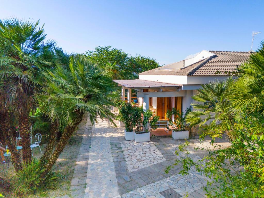 Zahrada ubytování Camera Panoramica in Villa vista Mare e Vesuvio