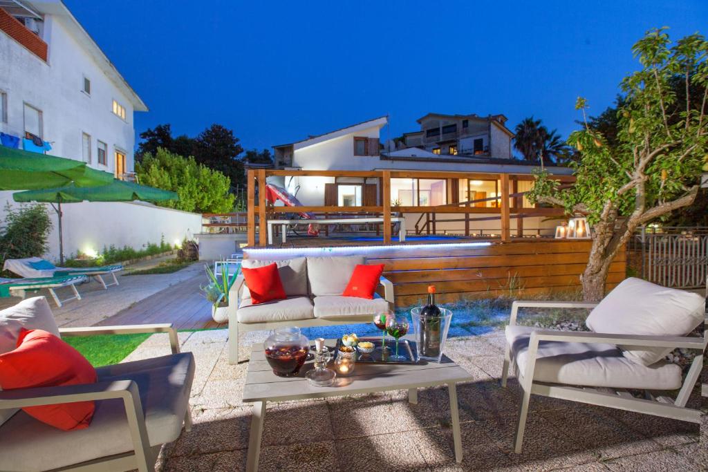 Posezení v ubytování Camera Panoramica in Villa vista Mare e Vesuvio