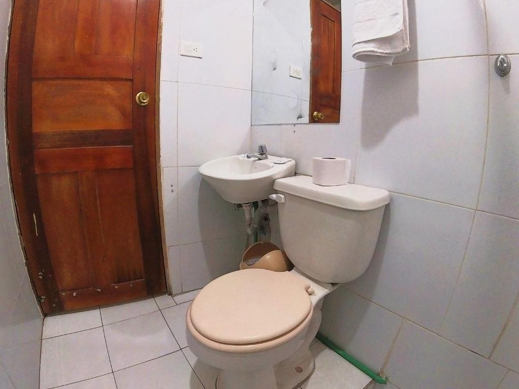 Koupelna v ubytování Hostal Anais