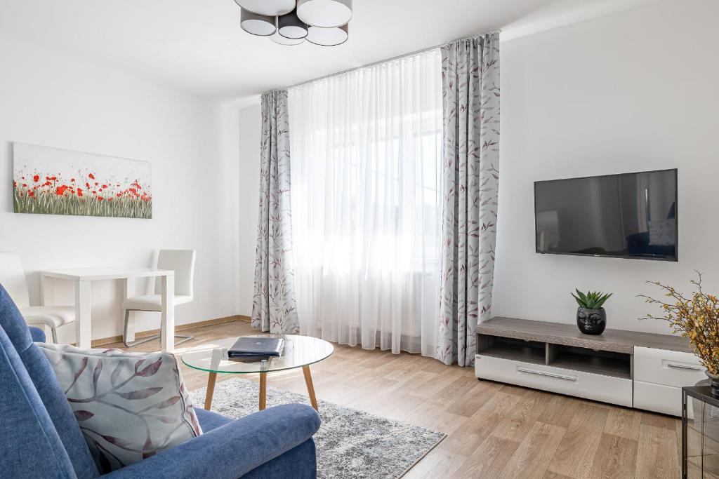 Telewizja i/lub zestaw kina domowego w obiekcie Villa Matylda