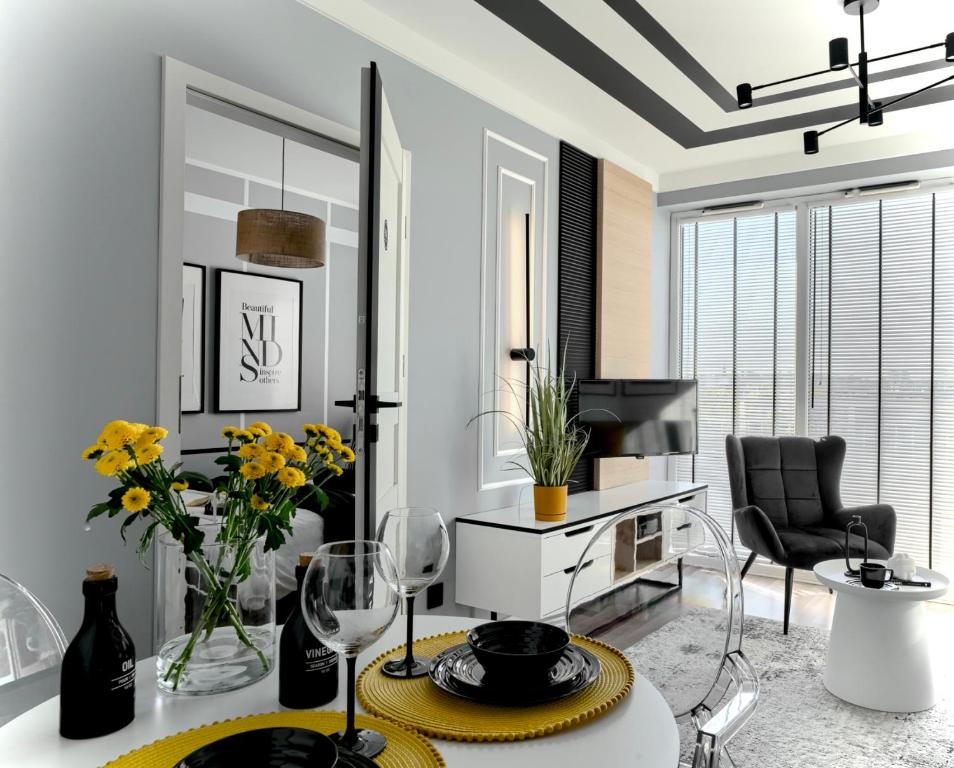 Χώρος καθιστικού στο Apartament SWEET HOME