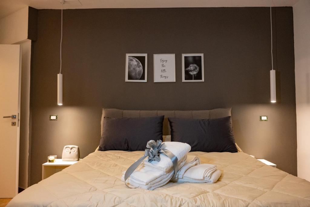 Postel nebo postele na pokoji v ubytování Chloè B&B