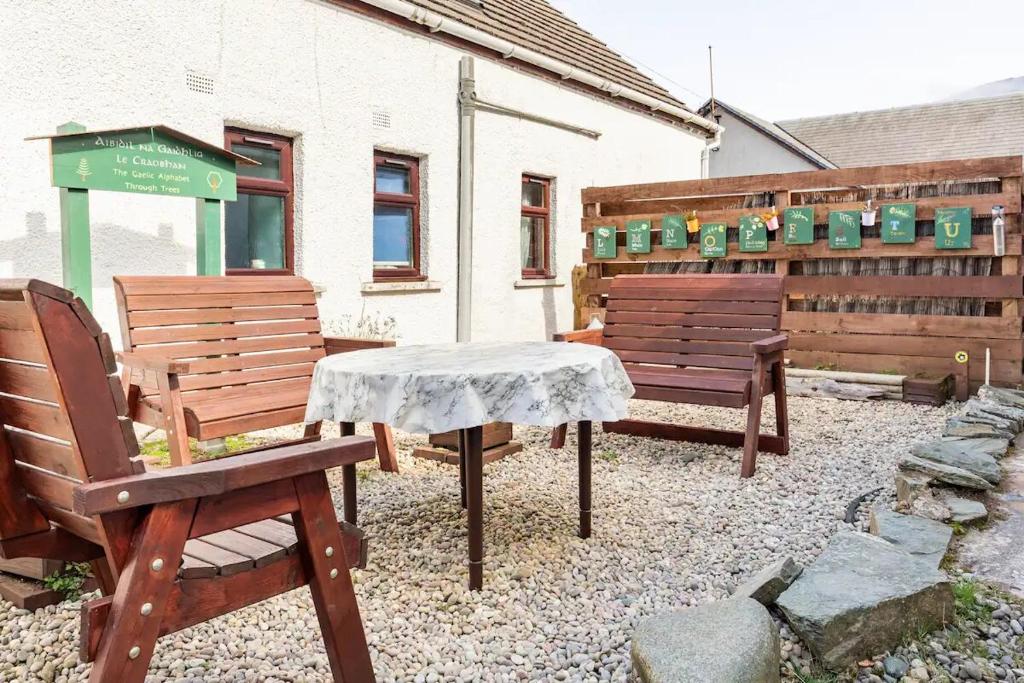 Patio nebo venkovní prostory v ubytování Lochranza Centre CIC