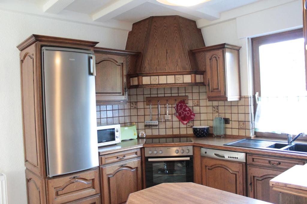 Kuchyň nebo kuchyňský kout v ubytování Ferienhaus Dell