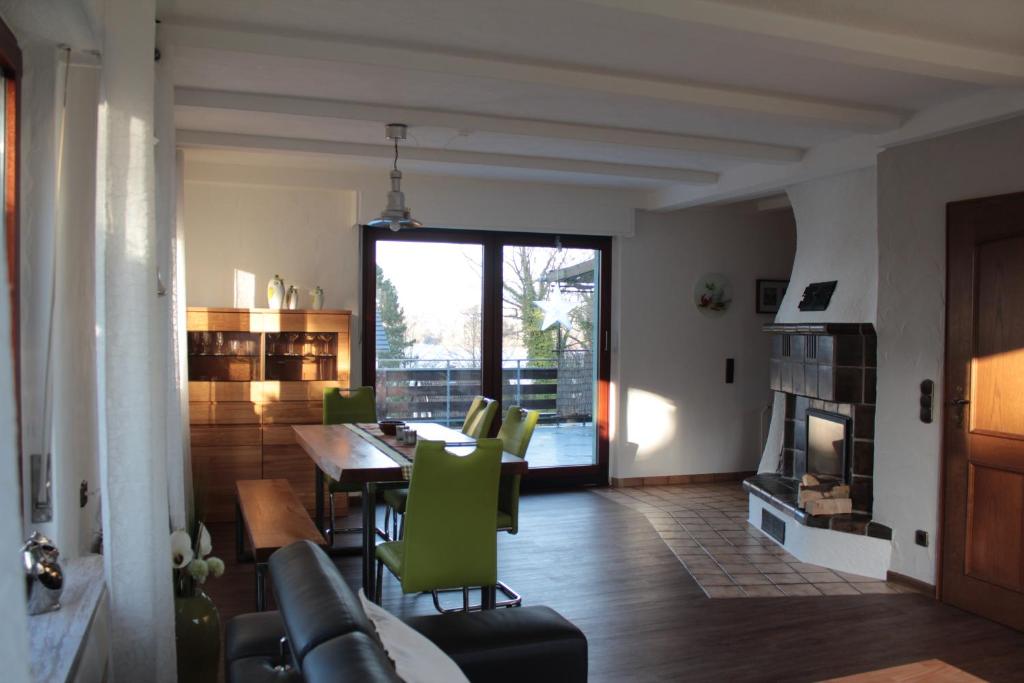 Posezení v ubytování Ferienhaus Dell