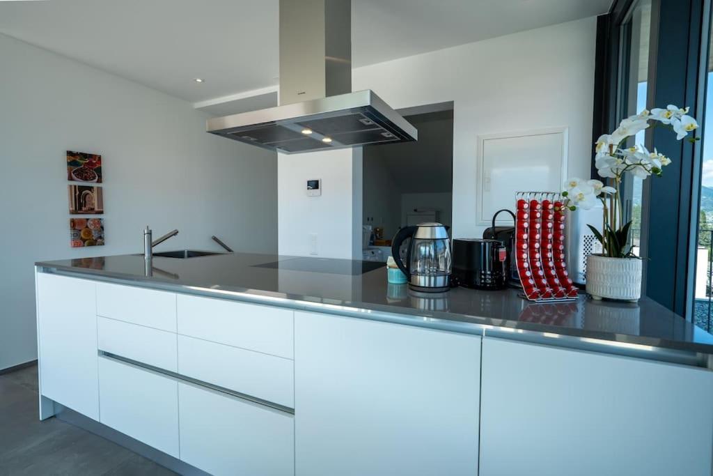 Kuchyň nebo kuchyňský kout v ubytování Loft victoria