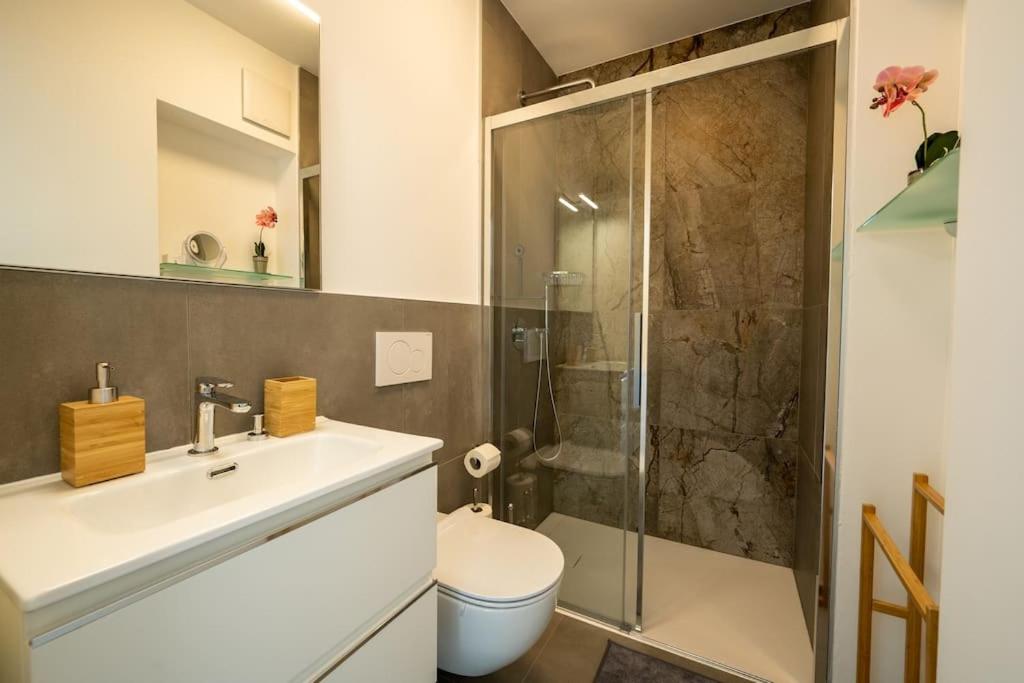 Koupelna v ubytování Loft victoria